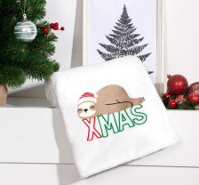 Плед велсофт Xmas Белый Этель Размер: 85х100