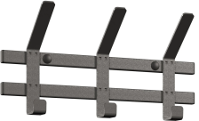 Вешалка настенная "Торонто 3" Графит