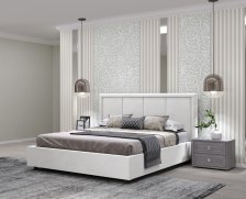 Кровать-8М с ПМ 1600 Catania white