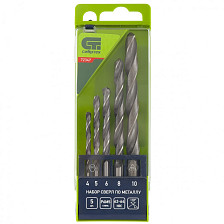 Набор сверл по металлу 5шт 4-10мм пластиковый кейс СИБРТЕХ 72347 