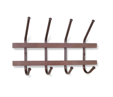 Вешалка SHT-WH11 темный орех/мед металлик