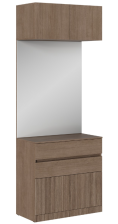 Шкаф с зеркалом и ящиками Кантри ШК-003 Тира/Кадена Вуд