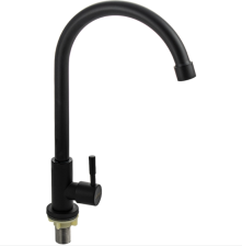 Смеситель на одну воду Brimix 9311 черный, нерж сталь