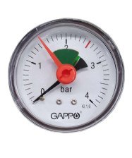 Манометр аксиальный с указателем предела 1/4" x 10 бар G1471.10