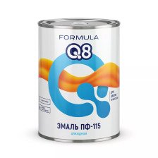 Эмаль ПФ-115 желто-коричневая (0,9кг) Formula Q8