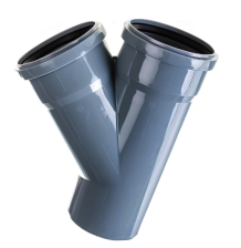 Тройник ПП канализационный D-110х110 45° ПОЛИТЭК (25)