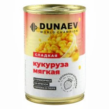 Кукуруза Мягкая Дунаев 400мл клубника