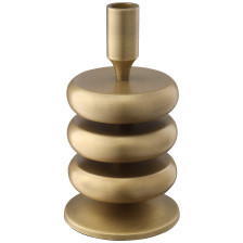 Подсвечник Stone античная латунь d20 см