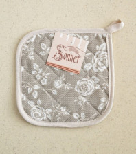 Прихватка 18х18 рогожка Sonnet Реверанс бежевый