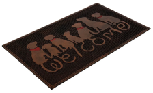 Коврик резиновый "Велком" собаки 45х75см VORTEX (медь)