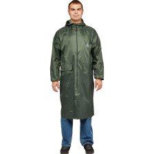 Плащ влагозащитный Тайфун зеленый р 56-58/182-188