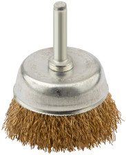 Щетка-крацовка 50мм "Чашка" ст латунир провол MOS 38486М
