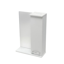 Зеркало со шкафчиком Ника-50 белое