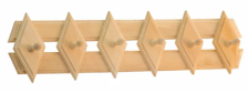 Вешалка Ромбик 6 крючков 650x150x80