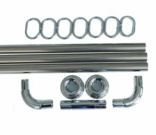 Штанга для душа угловая 0,9х0,9х0,9м хром 10009