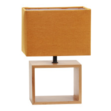 Настольная лампа UNL UML-B401 1х40W Е27 285мм Orange/Wood