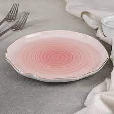 Тарелка пирожковая 19 см Млечный путь розовая 4498104