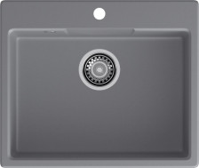 Мойка 580х490 искусственный камень темно-серая GF-UR-658