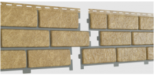 Сайдинг цокольный Стоун-хаус кирпич песочный со швом (0,23х3,025) Ю-пласт (10)