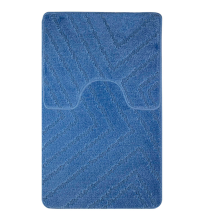 Коврики для ванной комнаты CАНАКС Classic Uni Полоски (2шт) 55х90см 55х45см синий 00289