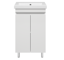 Тумба с раковиной Енисей -50 прямая белая