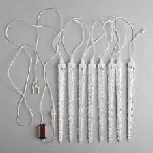 Гирлянда  Сосульки рифленые 25х03 м, IP65 192 LED белое с эффектом 5248341