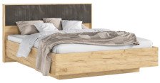 Кровать парящая 1,6м с ПМ Марвэл Мальта грей/Дуб крафт
