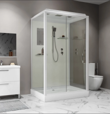 Душевая кабина 120х90х215 Niagara Standart ST120/90/15Q прямоуг поддон 15см проф белый