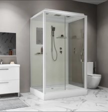 Душевая кабина 120х90х215 Niagara Standart ST120/90/15Q прямоуг поддон 15см проф белый