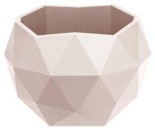 Кашпо Топаз кремовый d12,3 h10см 0,5л