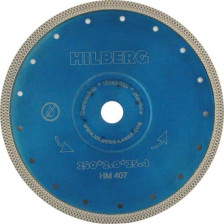 Диск алмазный 250х25,4х2,0х10 Hilberg Turbo ультратонкий X-тип TRIO DIAMOND HM407