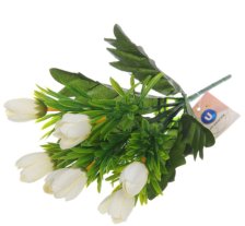 Букет Тюльпаны Весеннее вдохновение (белый) 30см 993-0514