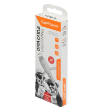 Кабель GoPower GP07L USB(A)шт - 8pin шт (lighting, iphone) 2,4A силикон белый