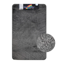 Коврики для ванной комнаты CАНАКС Classic Uni 201825 (2шт) 55х90см 55х45см темно-серый 00361