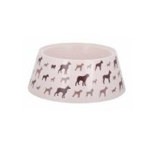 Миска для животных пластик 0,7л Dogs св бежевая