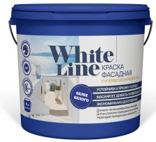 Краска фасадная супербелая Base А (4,5л/7кг) White line