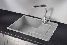 Мойка 650х500мм искусственый камень алюминиум GR-6501