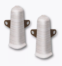 Угол наружный Идеал Деконика ясень серый с кронштейном