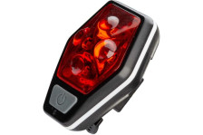 Фонарь Космос KOC401В велосипедный задний 4REDLED 2xAAA корпус ABS-пластик держатель-крепление зажим