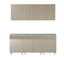 Кухня Оливия New 2,0м (490) Кашемир/Белый (антарес)