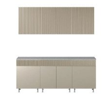 Кухня Оливия New 2,0м (490) Кашемир/Белый (антарес)