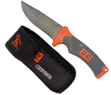 Нож BG складной 215мм, клинок 100мм черно-оранжевый в чехле (BG20) 100939