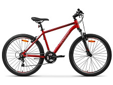 Велосипед горный Aist Rocky 1.0, 21 скорость, алюминиевая рама 18",красный ( 26")