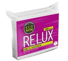 Палочки ватные RELUX 100шт пакет