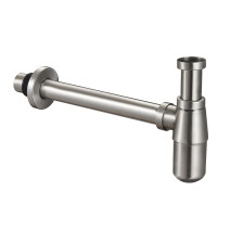 Сифон металлический для раковины нерж сталь 8725