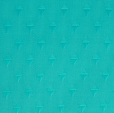 Штора для ванной комнаты 120х180см САНАКС двойная БИРЮЗА без колец 032-12