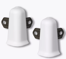 Угол наружный Идеал Деконика белый с кронштейном 55 мм