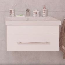 Тумба с раковиной Leader -70 подвесная, белая