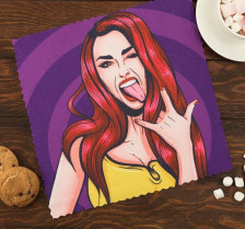 Полотенце полиэстер 30х30 Этель Love Life "Дерзкая" 4437277