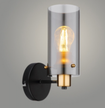 Бра 2305031/1W BK+GD черный/золото 1х40W E27